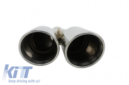 Exhaust Muffler Tip suitable for BMW 3 Series E46 E90 E92 E93 F30 F31 4 Series F32 F33 F36 5 Series E60 F10 F11 G30 6 Series F06 F12 F13 M3 M5 M-Power Design LEFT-image-6012834