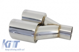 Exhaust Muffler Tip suitable for BMW 3 Series E46 E90 E92 E93 F30 F31 4 Series F32 F33 F36 5 Series E60 F10 F11 G30 6 Series F06 F12 F13 M3 M5 M-Power Design LEFT-image-6012835