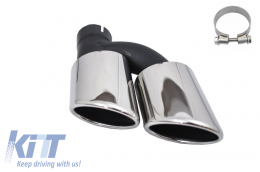 Exhaust Muffler Tip Tail Pipe Left Side suitable for Audi A3 A4 A5 A6 A7 A8 to S3 S4 S5 S6 S7 S8 SQ3 SQ5 S-Design - TY-AUA6L