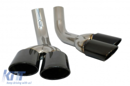 Exhaust Muffler Tips Black suitable for Mercedes G-Class W463 G500 G55 G63 G65 (1998-2018) - TY-W463B