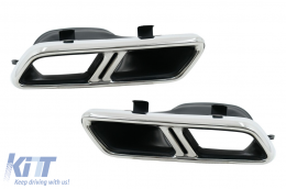 image-45-Exhaust Muffler Tips for Mercedes C-Class W205 S205 C205 A205 GLE C292 E-Class W213 S-Class W222 GLE W166 GLC W253 X253 C253 C217 (2014-up)