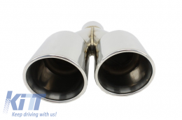 Exhaust Muffler Tips Quad suitable for BMW 3 Series E46 E90 E92 E93 F30 F31 4 Series F32 F33 F36 5 Series E60 F10 F11 G30 6 Series F06 F12 F13 M3 M5 M-Power Design-image-6021705