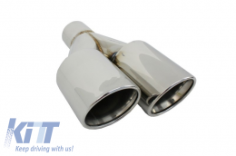 Exhaust Muffler Tips Quad suitable for BMW 3 Series E46 E90 E92 E93 F30 F31 4 Series F32 F33 F36 5 Series E60 F10 F11 G30 6 Series F06 F12 F13 M3 M5 M-Power Design-image-6021706