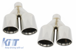 image-9-Exhaust Muffler Tips Quad suitable for BMW 3 Series E46 E90 E92 E93 F30 F31 4 Series F32 F33 F36 5 Series E60 F10 F11 G30 6 Series F06 F12 F13 M3 M5 M-Power Design