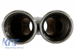 Exhaust Muffler Tips Quad suitable for BMW 3 Series E46 E90 E92 E93 F30 F31 4 Series F32 F33 F36 5 Series E60 F10 F11 G30 6 Series F06 F12 F13 M3 M5 M-Power Design-image-6044075