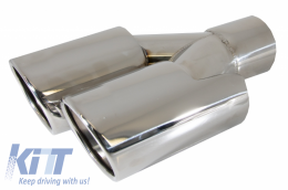 Exhaust Muffler Tips Quad suitable for BMW 3 Series E46 E90 E92 E93 F30 F31 4 Series F32 F33 F36 5 Series E60 F10 F11 G30 6 Series F06 F12 F13 M3 M5 M-Power Design-image-6044080