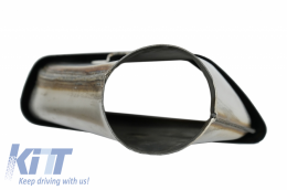 Exhaust Muffler Tips suitable for BMW 5 Series G30 G31 (2017-up) F10 F11 (2010-2014) F10 F11 LCI (2015-2017) 6 Series G32 (2017-up) M-Tech Sport Design Chrome-image-6057376
