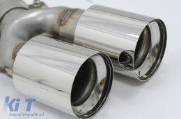 Exhaust Muffler Tips suitable for BMW 5 Series G30 G31 G38 6 Series G32 (2016-2020) 540i Design Chrome-image-6097488