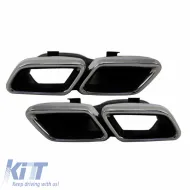 image-28-Exhaust Muffler Tips suitable for Mercedes-Benz C-Class W205 / E-Class W213 / S-Class W222 / GLE C292 / GLE W166 / GLC W253 A Design Look 2 pcs
