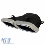 Exhaust Muffler Tips suitable for Mercedes-Benz C-Class W205 / E-Class W213 / S-Class W222 / GLE C292 / GLE W166 / GLC W253 A Design Look 2 pcs-image-6296934
