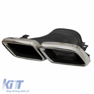 Exhaust Muffler Tips suitable for Mercedes-Benz E-Class W213 16+ / GLC-Class (X253/C253) 15-17 A Design Look 2 pcs