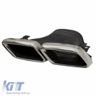 Exhaust Muffler Tips suitable for Mercedes-Benz E-Class W213 16+ / GLC-Class (X253/C253) 15-17 A Design Look 2 pcs-image-6316017