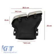 Exhaust Muffler Tips Suitable for Mercedes-Benz E-Class W213 16+ / GLC-Class (X253/C253) 15-17 A Design Look 2 pcs-image-6316921