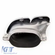 Exhaust Muffler Tips suitable for Mercedes-Benz C-Class W205 / E-Class W213 / S-Class W222 / GLE C292 / GLE W166 / GLC W253 A Design Look Black Edition 2 pcs-image-6323975