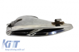 Exhaust Muffler Tips suitable for Mercedes GLC 45 X253 C253 GLE SUV W166 Coupe C292 450 C-Class W205 C43 Sport Design-image-6022094