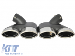 Exhaust Muffler Tips suitable for Mercedes W211 E-Class (2003-2009) only for Petrol - TY-D018