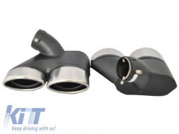 Exhaust Muffler Tips suitable for Mercedes W211 E-Class (2003-2009) only for Petrol-image-6011053