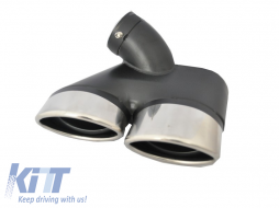 Exhaust Muffler Tips suitable for Mercedes W211 E-Class (2003-2009) only for Petrol-image-6011054