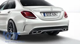 Exhaust Muffler Tips suitable for Mercedes S-Class W222 E-Class W212 S212 Facelift CLS W218 SL-Class R231 E63 S63 SL65 Design-image-56704