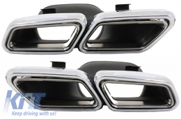 Exhaust Muffler Tips suitable for Mercedes S-Class W222 E-Class W212 S212 Facelift CLS W218 SL-Class R231 E63 S63 SL65 Design