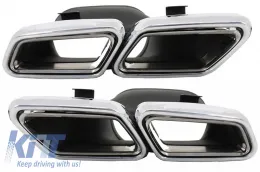 image-16-Exhaust Muffler Tips suitable for Mercedes S-Class W222 E-Class W212 S212 Facelift CLS W218 SL-Class R231 E63 S63 SL65 Design