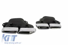 Exhaust Muffler Tips suitable for Mercedes S-Class W222 E-Class W212 S212 Facelift CLS W218 SL-Class R231 E63 S63 SL65 Design-image-6005967
