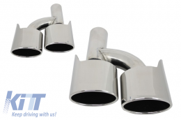 Exhaust Muffler Tips suitable for Mercedes C-Class E-Class S-Class CLS SL SLK W204 W211 W221 W219 E63 C63 Design - TY-D001N
