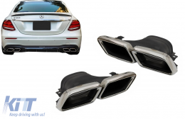 image-20-Exhaust Muffler Tips suitable for Mercedes E-Class W213 (2016-up) E63 Design GLC SUV X253 GLC Coupe C253 (2015-2017)