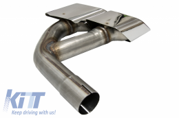 Exhaust Muffler Tips Tail Pipes suitable for Audi Q7 4M (2015-2019) SQ7 Design Chrome Only 3.0 Petrol Gasoline-image-6047358