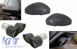 image-13-Exhaust Muffler Tips with Mirror Covers suitable for Land Range Rover Vogue L405 (2013-2017) Sport L494 (2013-2017) Discovery V L462 Real Carbon Fiber