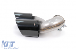 Exhaust MufflerTips suitable for BMW X5 G05 X6 G06 X7 G07 40i M-Package (2018-up) Black-image-6108398
