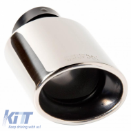 Exhaust Pipe Universal Chrome F65mm Oval 4008070 1 Pc