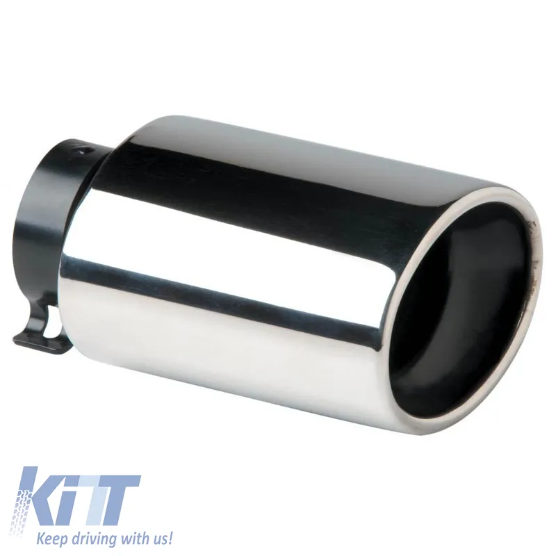 Exhaust Pipe Universal Chrome F65mm Oval 4008070 1 Pc