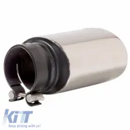 Exhaust Pipe Universal Chrome F65mm Oval 4008070 1 Pc-image-6295655