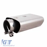 Exhaust Pipe Universal Silver suitable for Opel Astra OPC Look 4008OPC 1 Pc-image-6295677