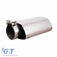 Exhaust Pipe Universal Silver suitable for Opel Astra OPC Look 4008OPC 1 Pc-image-6295678
