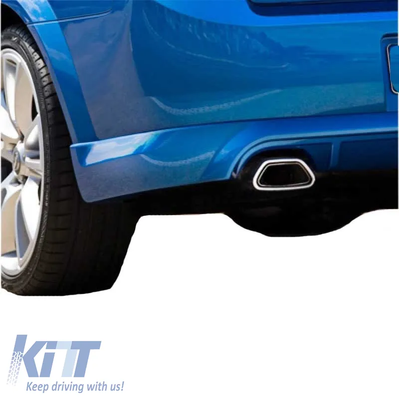 Exhaust Pipe Universal Silver suitable for Opel Astra OPC Look 4008OPC 1 Pc