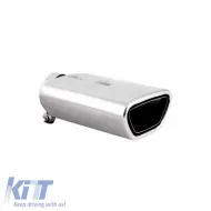 Exhaust Pipe Universal Silver suitable for Opel Astra OPC Look 4008OPC 1 Pc-image-6295680
