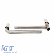 Exhaust Pipes Chrome suitable for BMW X1 F48 2014-2022 Stainless Steel 2 Pc