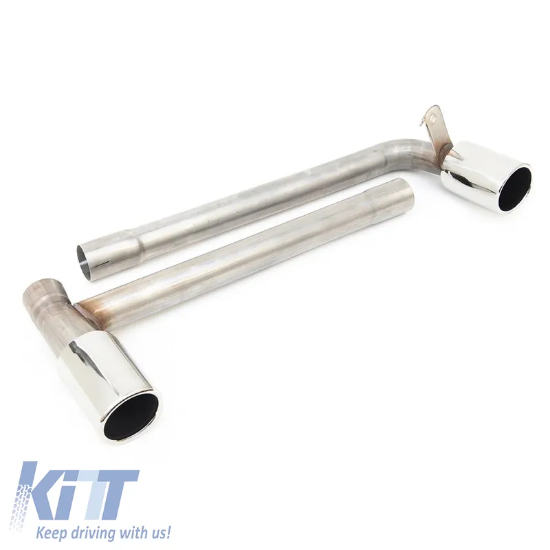 Exhaust Pipes Chrome suitable for BMW X1 F48 2014-2022 Stainless Steel 2 Pc