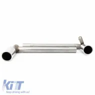 Exhaust Pipes Chrome suitable for BMW X1 F48 2014-2022 Stainless Steel 2 Pc-image-6321940