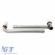 Exhaust Pipes Chrome suitable for BMW X1 F48 2014-2022 Stainless Steel 2 Pc-image-6321941