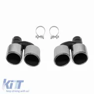 image-44-Exhaust Pipes Double Suitable for Audi A3 A4 A5 A6 A7 A8 S3 S4 S5 S6 S7 S8 SQ3 S-Design 2 Pcs