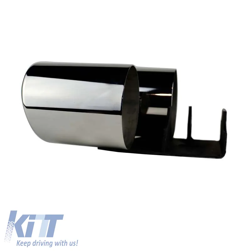 Exhaust Pipes Double Suitable for Audi A4 B8 08-15 S4 Look 2 Pcs