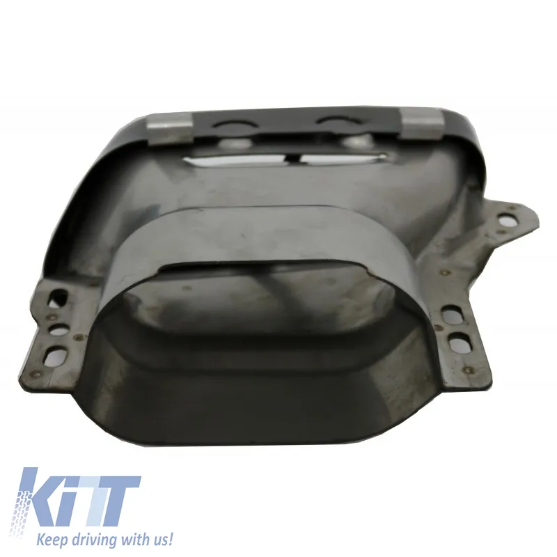 Exhaust Pipes suitable for Mercedes-Benz A-Class W176 12-18 A Design A45 / CLA W117 13-18 Black (2 Double)