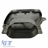Exhaust Pipes suitable for Mercedes-Benz A-Class W176 12-18 A Design A45 / CLA W117 13-18 Black (2 Double)-image-6316691