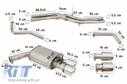 Exhaust pour Audi A7 4G 10-18 essence 2.5L / 2.8L / 2.0T / 1.8T / 3.0T Valve--image-6045192