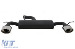 Exhaust System  suitable for VW Scirocco (2008-up) R Design 129-316/27 Double Outlet Single Exhaust Pipes - ESVWSR