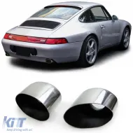image-31-Exhaust tailpipes polished stainless steel suitable for Porsche 911 993 3.6 200kw 210kw