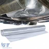 Exhaust thermal heat shield mat aluminum ceramic self-adhesive 0.8mm 50x100cm 500°C